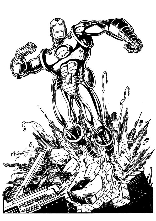 Kids-n-fun.de | 60 Ausmalbilder von Iron man